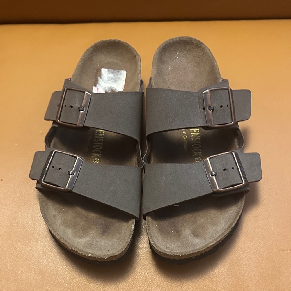 Birkenstock Taupe Double-Strap Sandals